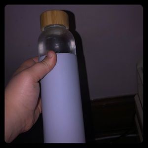 A water bottle
